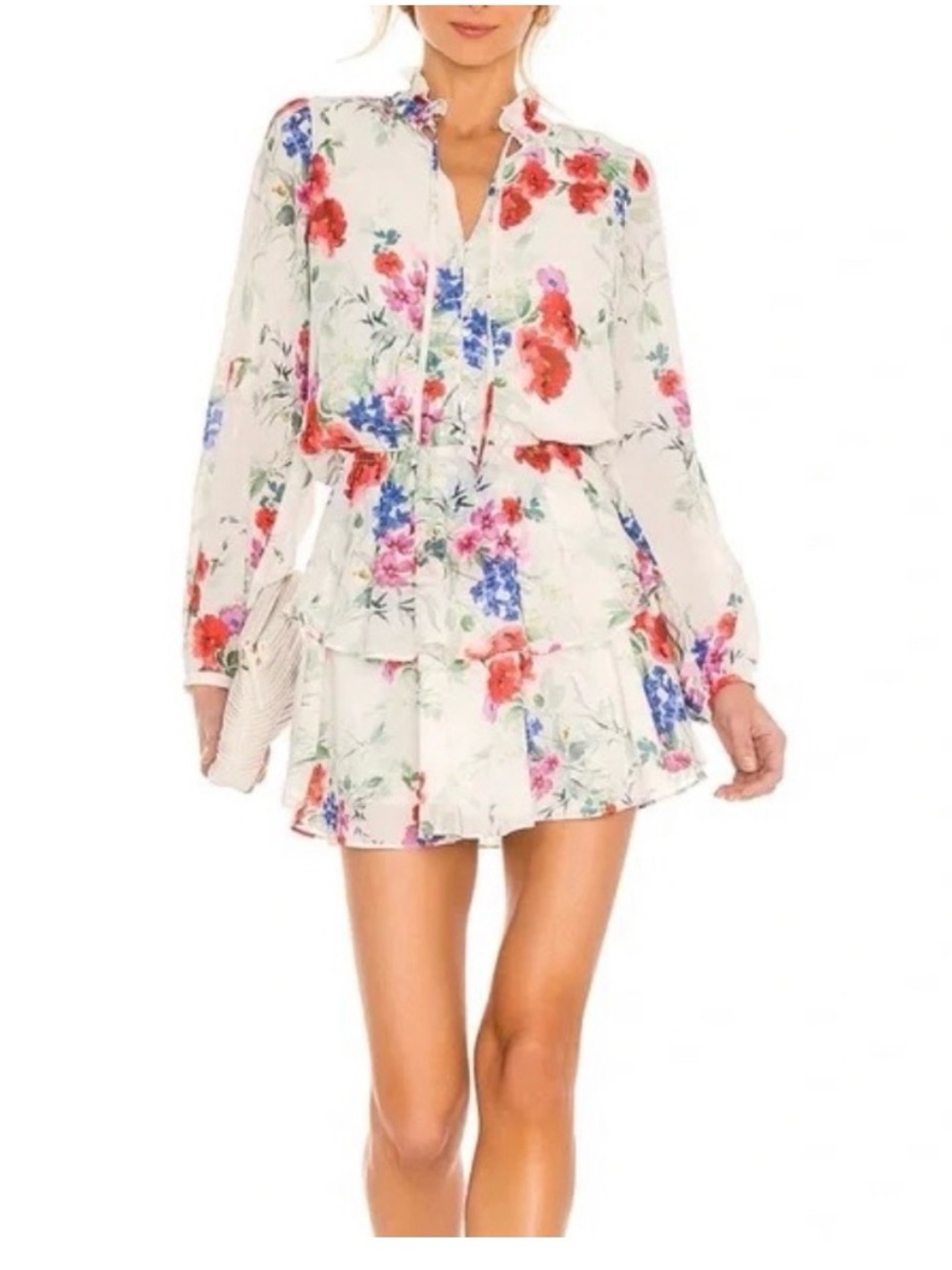 Yumi Kim Love Always Mini Dress with Pink & Blue Blooms size M